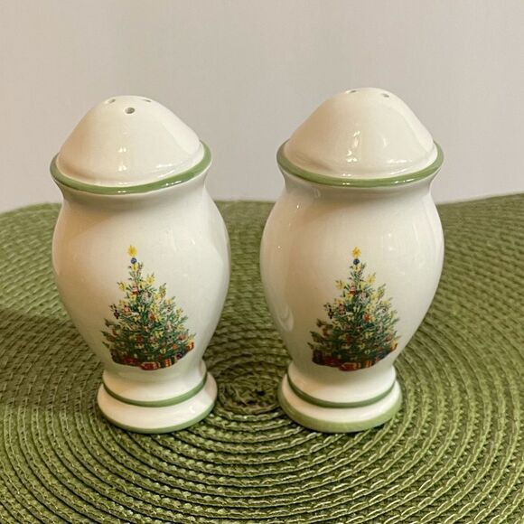 Christopher Radko Holiday Celebrations salt & pepper shakers NWT - Picture 2 of 9